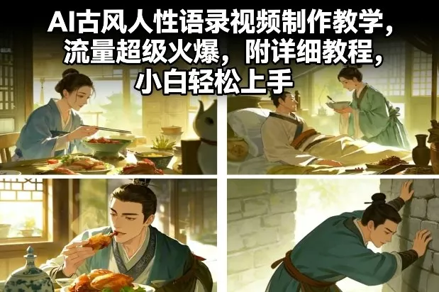 AI古风人性语录视频制作教学，流量超级火爆，附详细教程，小白轻松上手 - 付费阅读
