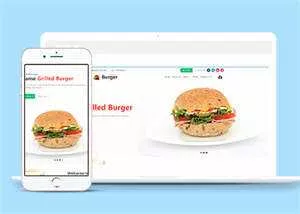 高热量快餐食品网站HTML5模板 - 付费阅读