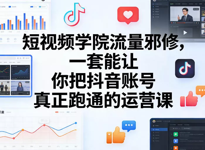短视频学院流量邪修，一套能让你把抖音账号真正跑通的运营课 - 付费阅读