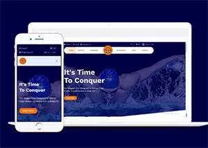 宽屏游泳用品商店HTML5模板下载 - 付费阅读