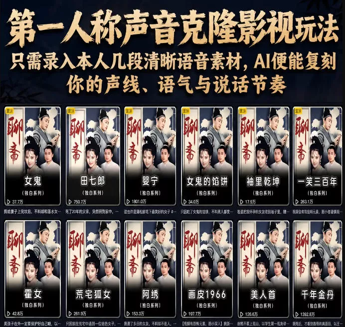 第一人称声音克隆影视玩法，只需录入本人几段清晰语音素材，AI便能复刻你的声线、语气与说话节奏 - 付费阅读