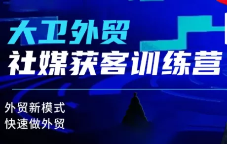 大卫老师·外贸社媒获客独家训练营(更新10月) - 付费阅读