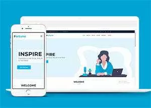 白色软件企业HTML5网站模板下载 - 付费阅读
