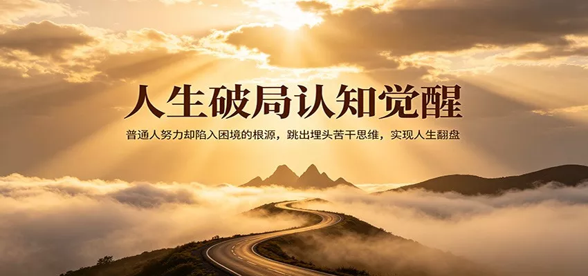 人生破局认知觉醒，普通人努力却陷入困境的根源，跳出埋头苦干思维，实现人生翻盘 - 付费阅读