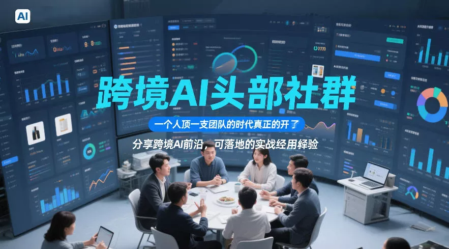 跨境AI头部社群，一个人顶一支团队的时代真正的开始了，分享跨境AI前沿，可落地的实战经验(更新6月19日) - 付费阅读