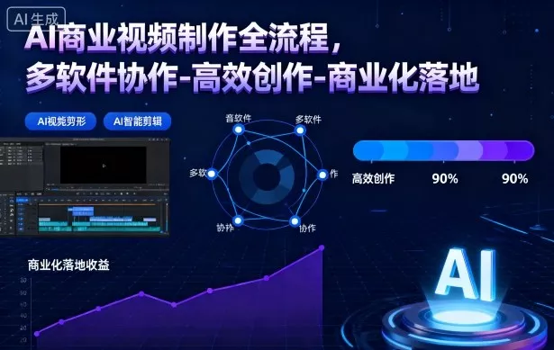 AI商业视频制作全流程，多软件协作-高效创作-商业化落地 - 付费阅读