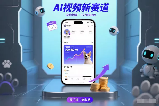 AI视频新赛道，宠物播客仅注册5天涨粉2W，收益非常可观 - 付费阅读