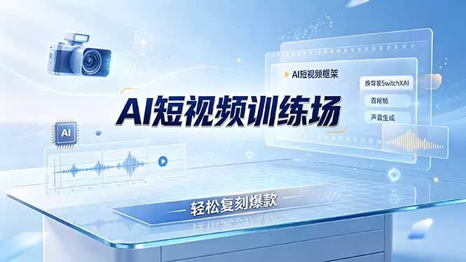 老陈AI短视频训练场：AI短视频框架+换背景SwitchXAI+首尾帧+声音生成，轻松复刻爆款 - 付费阅读