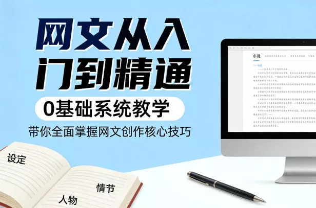 网文从入门到精通，0基础系统教学，带你全面掌握网文创作核心技巧 - 付费阅读