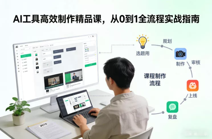 AI工具高效制作精品课，从0到1全流程实战指南 - 付费阅读