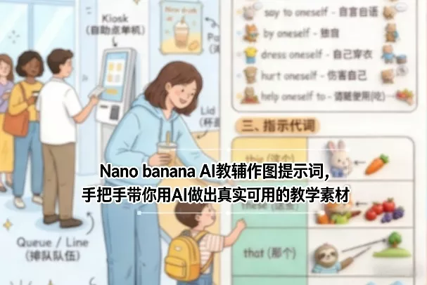 Nano banana AI教辅作图提示词，手把手带你用AI做出真实可用的教学素材 - 付费阅读