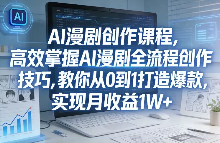 某社群AI漫剧创作课程，高效掌握AI漫剧全流程创作技巧，教你从0到1打造爆款，实现月收益1W+ - 付费阅读