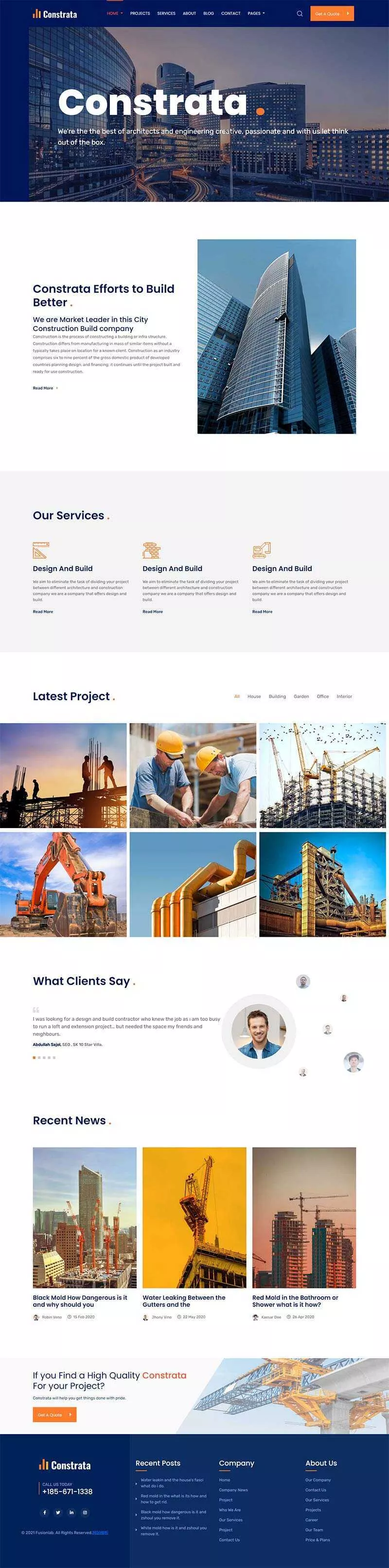 响应式房产建筑工程企业网站html5模板 - 付费阅读