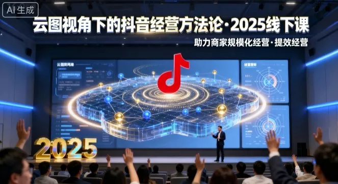 云图视角下的抖音经营方法论，2025线下课，助力商家规模化经营，提效经营(录音+字幕) - 付费阅读
