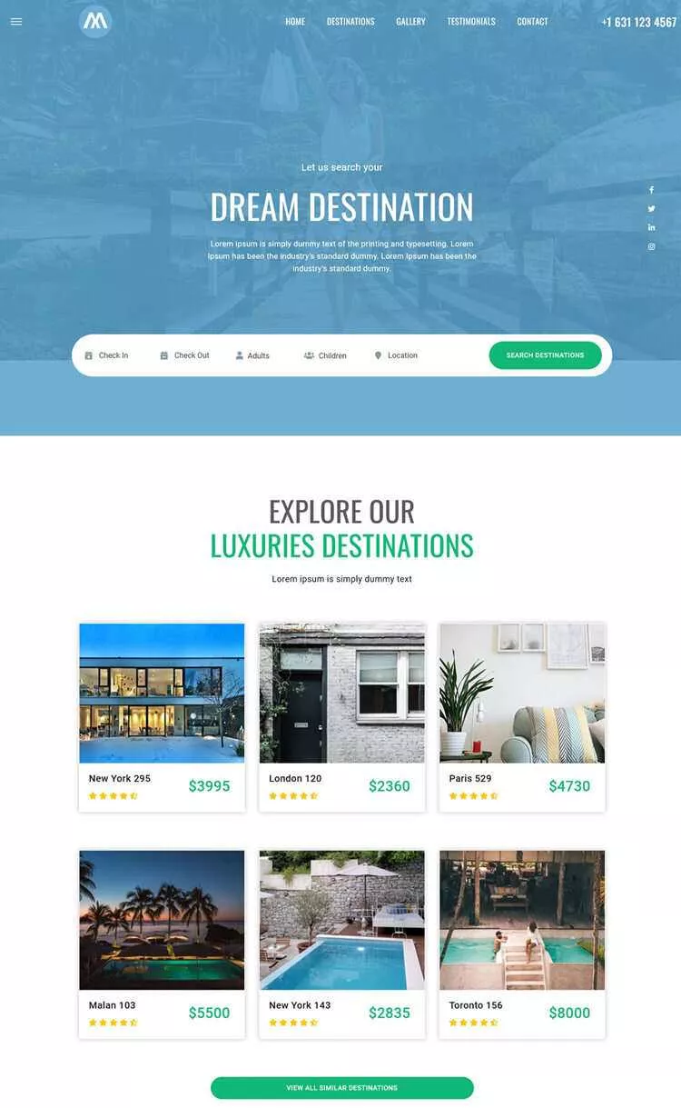环球旅行酒店预定网站html5模板 - 付费阅读