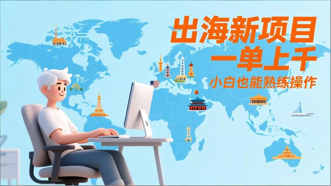出海新项目,一单上千,小白也能熟练操作 出海新项目,一单上千,小白也能熟练操作