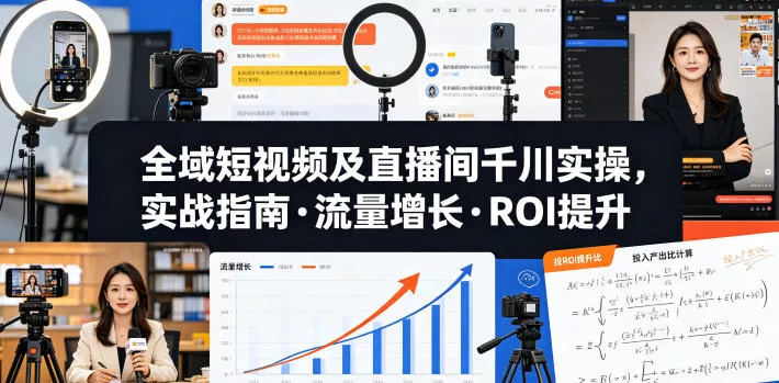 全域短视频及直播间千川实操，实战指南·流量增长·ROI提升(更新) - 付费阅读
