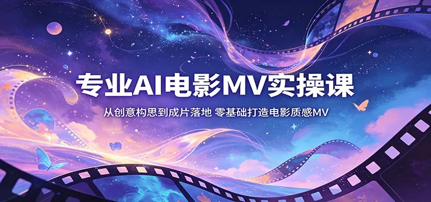 专业AI电影MV实操课：从创意构思到成片落地，零基础打造电影质感MV - 付费阅读