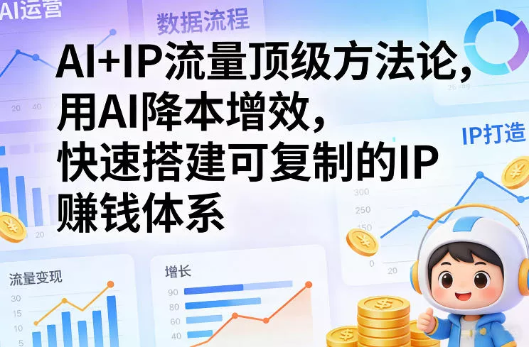 AI+IP流量顶级方法论，用AI降本增效，快速搭建可复制的IP賺钱体系 - 付费阅读