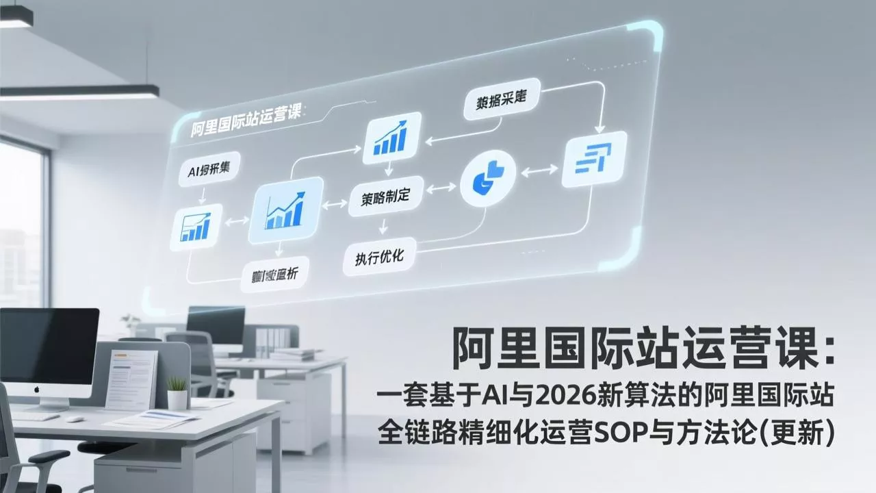 阿里国际站运营课：一套基于AI与2026新算法的阿里国际站全链路精细化运营SOP与方法论(更新 - 付费阅读