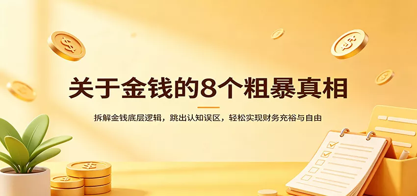关于金钱的8个粗暴真相：拆解金钱底层逻辑，跳出认知误区，轻松实现财务充裕与自由 - 付费阅读