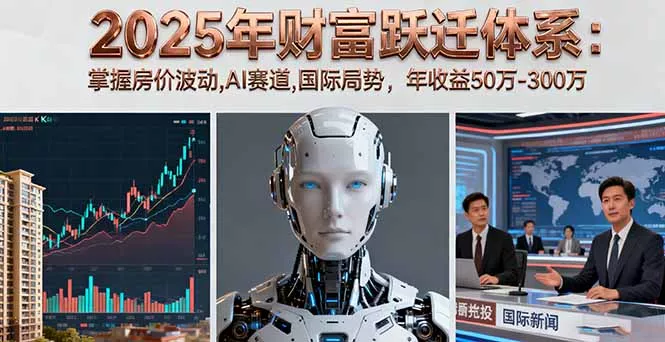 2025年财富跃迁体系：掌握房价波动,AI赛道,国际局势，年收益50万-300万 - 付费阅读