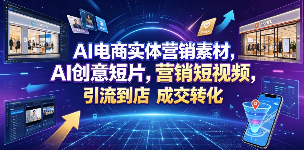 AI电商实体营销素材，AI创意短片，高效打造营销短视频，轻松引流到店，稳定提升门店客流与成交转化 - 付费阅读