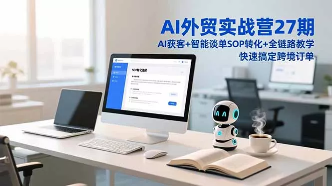 AI外贸实战营27期，AI获客+智能谈单+SOP转化+全链路教学，快速搞定跨境订单 - 付费阅读