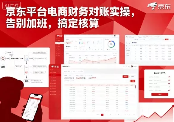 京东平台电商财务对账实操，告别加班，搞定核算 - 付费阅读