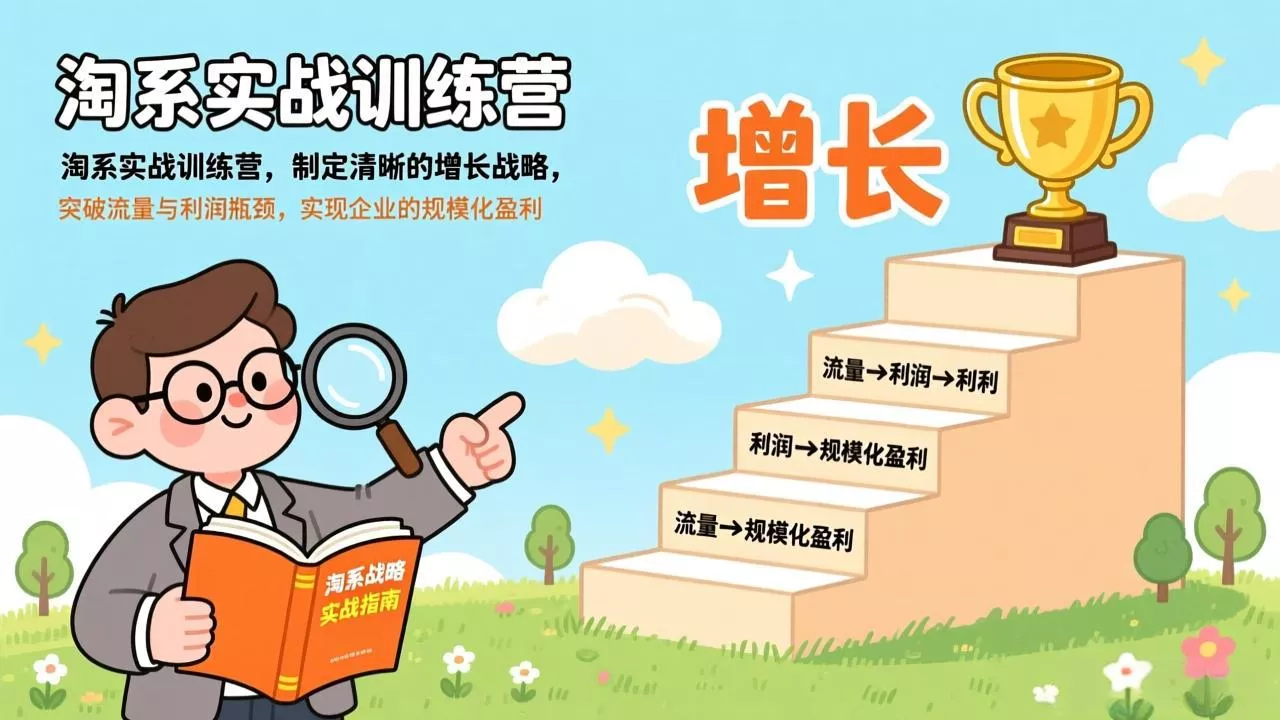 淘系实战训练营，制定清晰的增长战略，突破流量与利润瓶颈，实现企业的规模化盈利 - 付费阅读