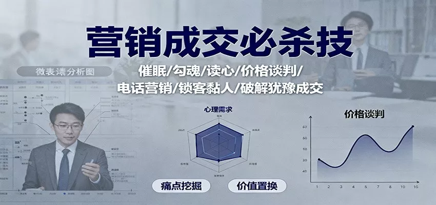 营销成交必杀技：催眠/勾魂/读心/价格谈判/电话营销/锁客黏人/破解犹豫成交 - 付费阅读