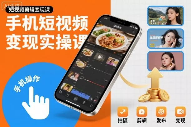 手机短视频变现实操课，短视频剪辑变现课 - 付费阅读
