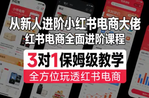 从新人进阶小红书电商大佬，红书电商全面进阶课程，3对1保姆级教学，全方位玩透红书电商 - 付费阅读
