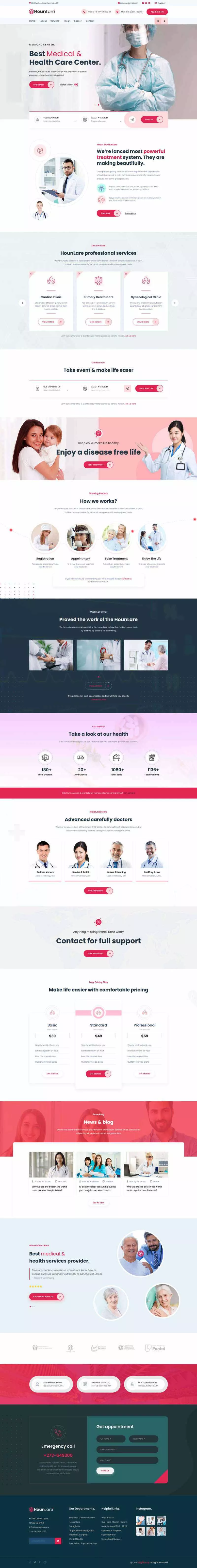 Bootstrap医疗保健服务机构HTML5模板 - 付费阅读