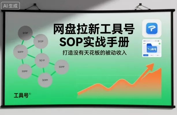 网盘拉新工具号SOP实战手册，打造没有天花板的被动收入 - 付费阅读