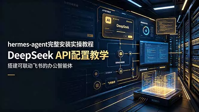 hermes-agent完整安装实操教程，DeepSeek API配置教学，搭建可联动飞书的办公智能体 - 付费阅读