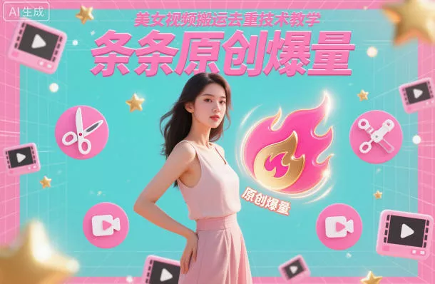 美女视频搬运去重技术教学，条条原创爆量 - 付费阅读