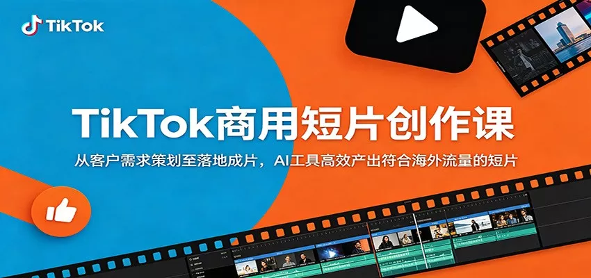 TikTok商用短片创作课：从客户需求策划至落地成片，AI工具高效产出符合海外流量的短片 - 付费阅读