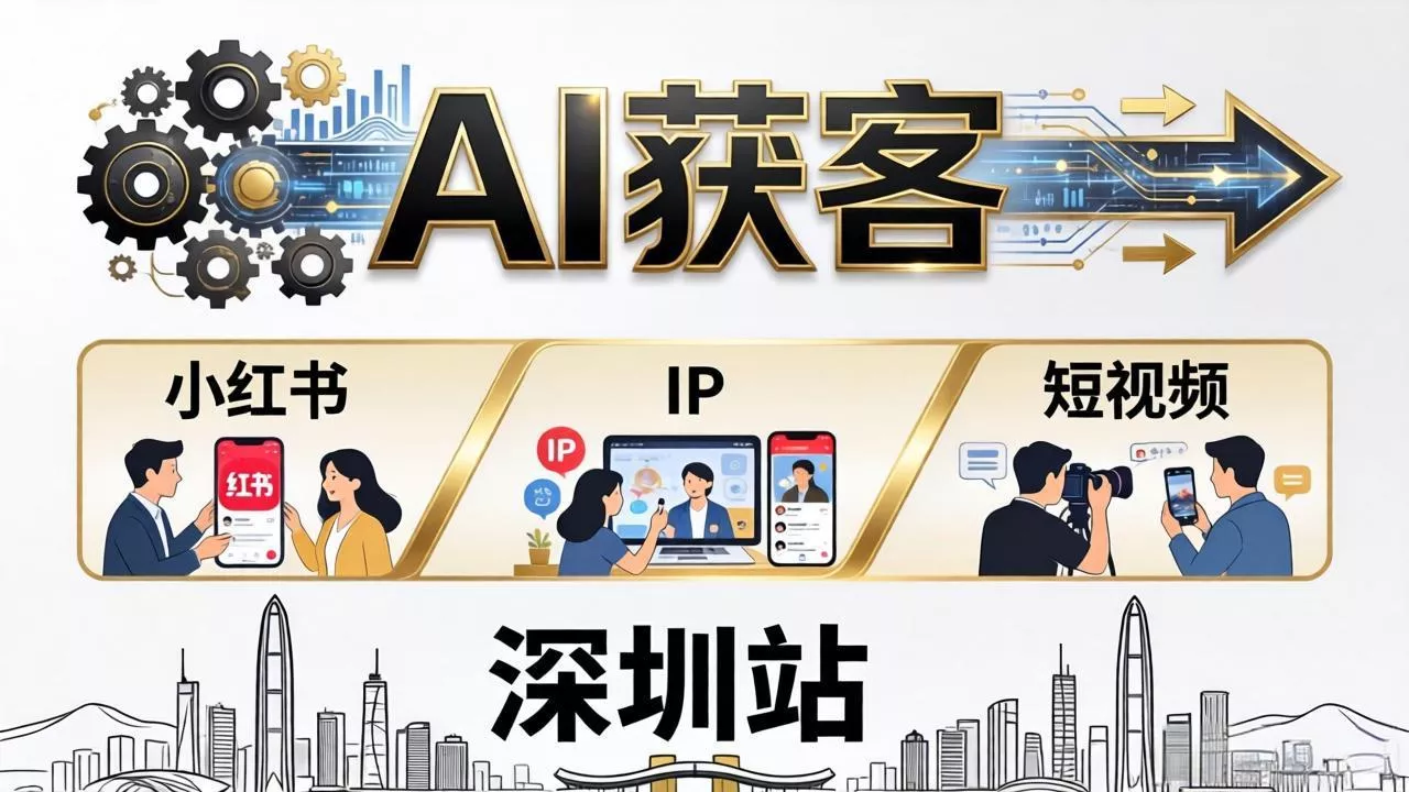 2026AI获客大课深圳站：4月17日-19日3天2夜拆透小红书+IP+短视频，老板操盘手必来 - 付费阅读