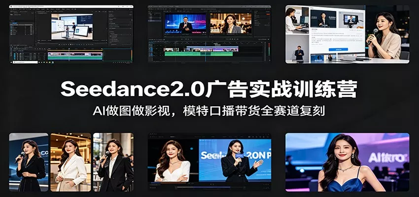 Seedance2.0广告实战训练营：AI做图做影视，模特口播带货全赛道复刻 - 付费阅读