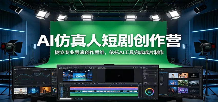 AI仿真人短剧创作营：树立专业导演创作思维，依托AI工具完成成片制作 - 付费阅读