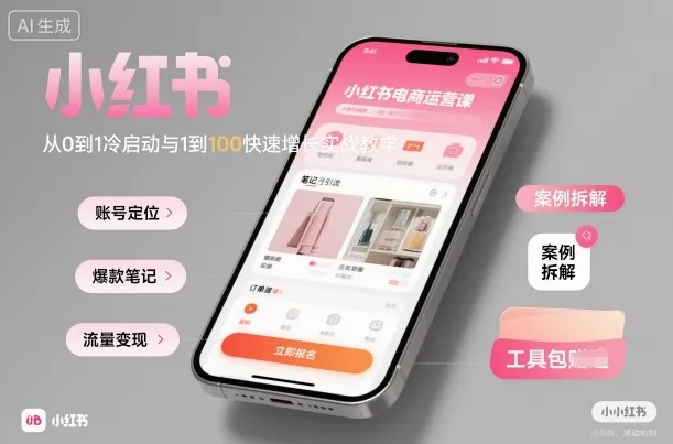 小红书电商运营课：从0到1冷启动与1到100快速增长实战教学 - 付费阅读
