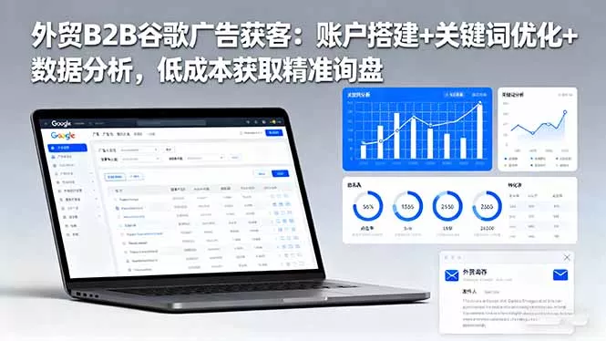 外贸B2B 谷歌广告获客：账户搭建+关键词优化+数据分析 低成本获取精准询盘 - 付费阅读