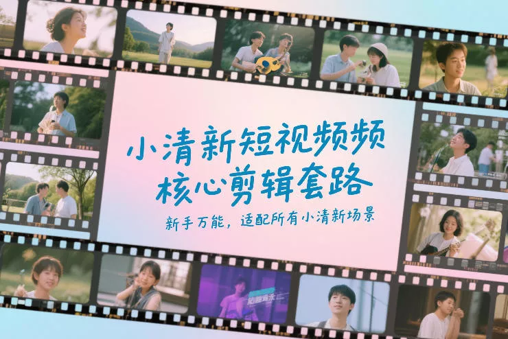小清新短视频核心剪辑套路，新手万能，适配所有小清新场景 - 付费阅读