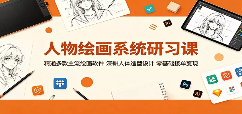 人物绘画系统研习课：精通多款主流绘画软件，深耕人体造型设计，零基础接单变现 - 付费阅读