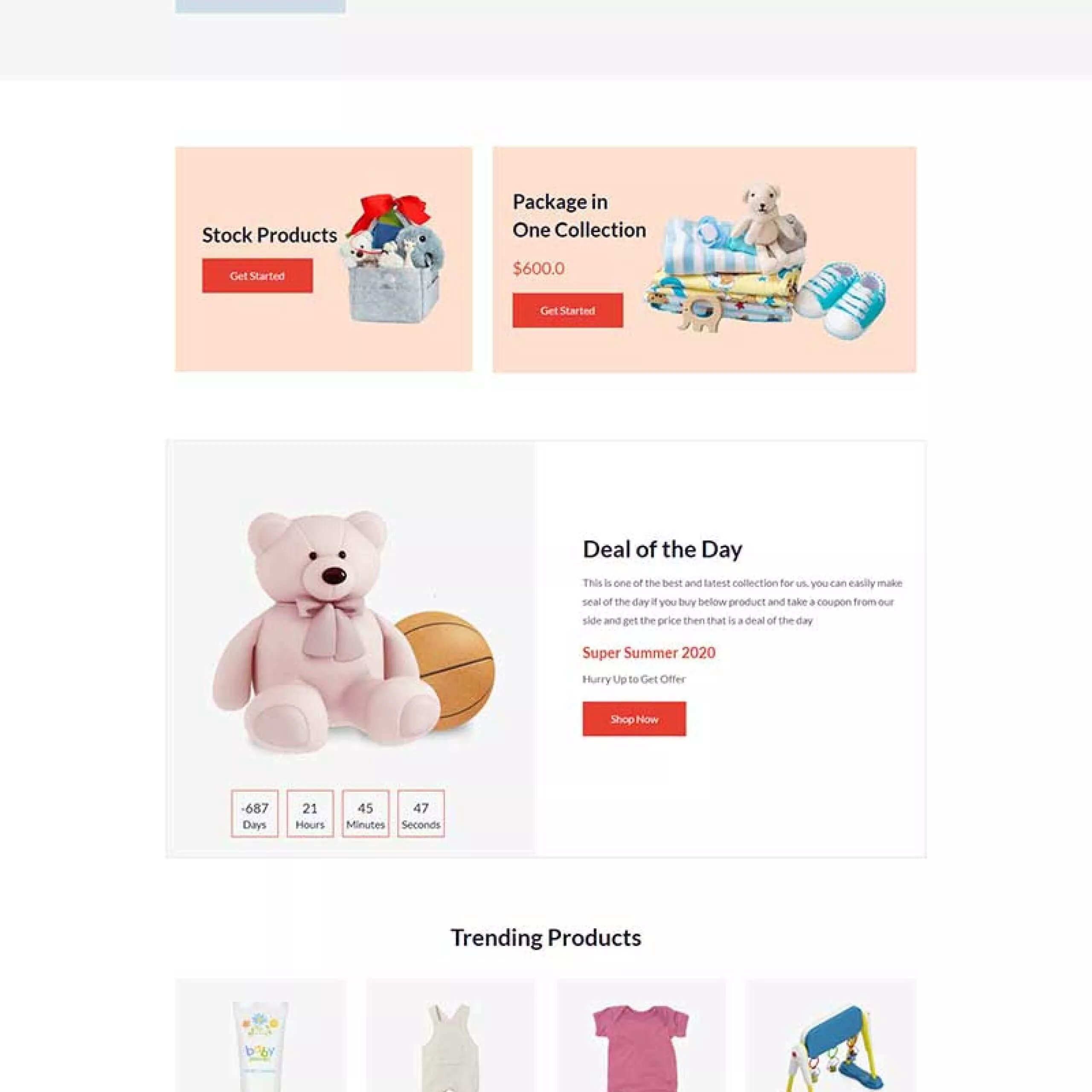 多用途响应式婴儿用品商店HTML5模板 - 付费阅读
