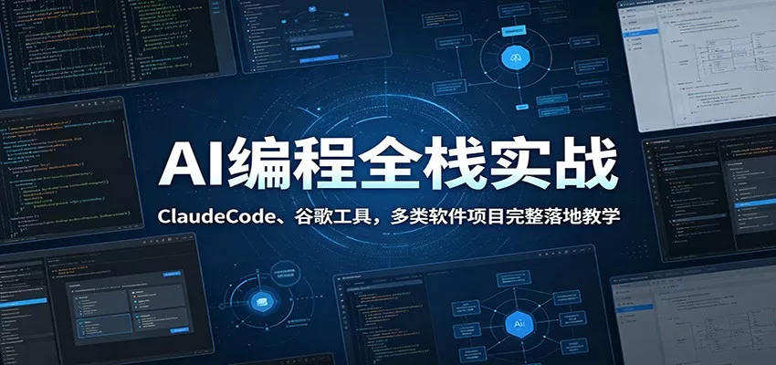 AI编程全栈实战：ClaudeCode、谷歌工具，多类软件项目完整落地教学 - 付费阅读