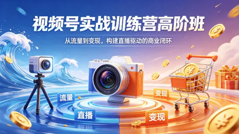 视频号实战训练营高阶班，从流量到变现，构建直播驱动的商业闭环(26年4月) - 付费阅读
