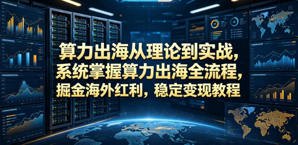 算力出海从理论到实战，系统掌握算力出海全流程，掘金海外红利，稳定变现教程 - 付费阅读