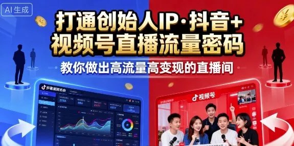 25年直播9-10两期线下课，打通创始人IP，抖音+视频号直播流量密码，教你做出高流量高变现的直播间 - 付费阅读
